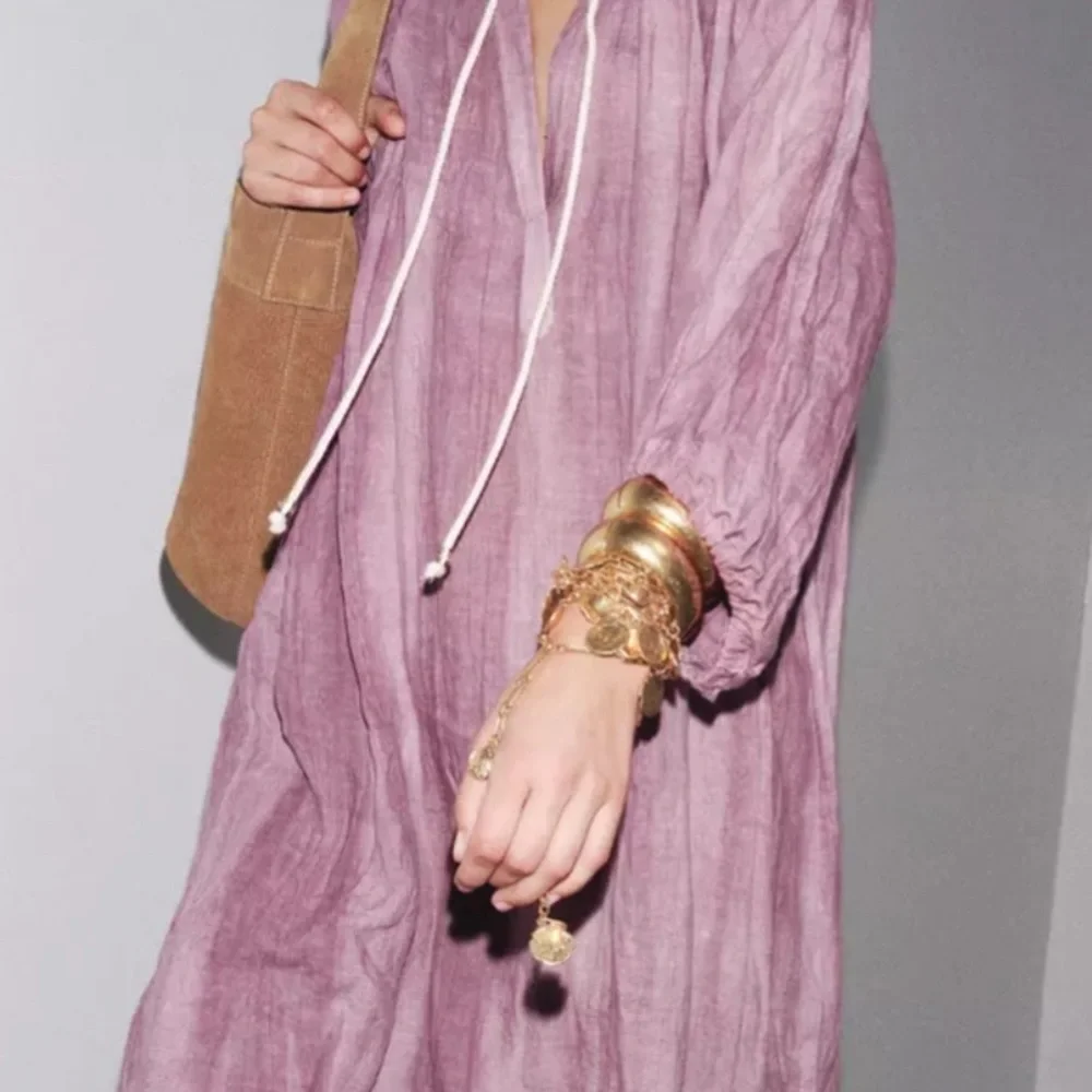 Brand new, high quality absolutely stunning 100% linen gorgeous dress,size Large - Picture 5 of 17